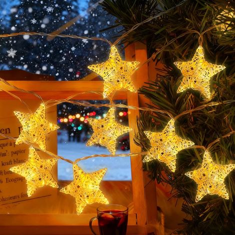 Guirlande Lumineuse,20 LED Guirlande de Fleurs Artificielles 2M,Plantes Artificielles Guirlandes,Guirlandes Lumineuses D'intérieur,Pour fête de Mariage,Jardin,Maison,Décoration Murale (1/5)