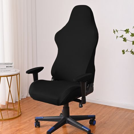 Housse de chaise de jeu Housse de chaise de bureau (noir) (1/5)