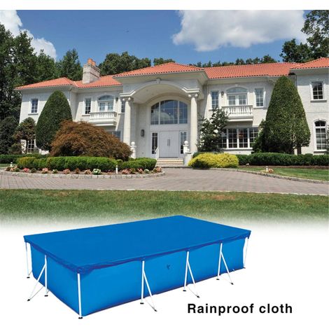 Bâche de Protection pour Piscine Extérieure, Résistante aux Intempéries et Anti-UV (1/4)