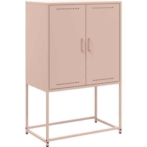 Maison Exclusive - Credenza Rosa 68,5x38,5x107 cm in Acciaio