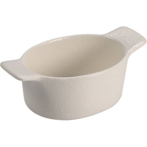 Le Coq Rupis Mini casseruola ovale set 6 stoneware Bianca 5,5x10 (1/2)