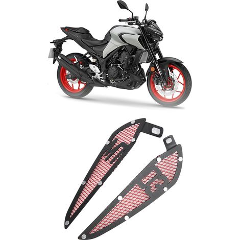 Modification pour moto YAMAHA MT03 2020-2021 : cache décoratif de grille d'admission d'essence (rouge) (1/5)