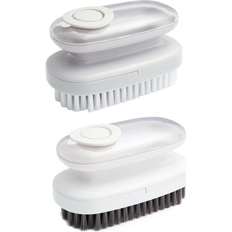Brosse De Nettoyage Hydraulique - Distributeur De Liquide De Nettoyage Intégré - Pour Cuisine Salle De Bain Et Ménage - Lot De 3 (1/5)