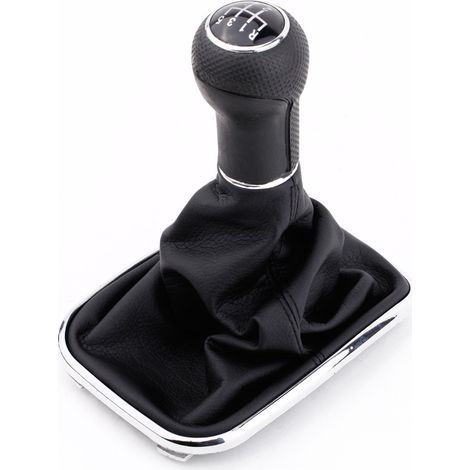 Nouveau soufflet de levier de vitesse à 5 vitesses en cuir PU noir pour VW Golf Bora Jetta GTi MK4 1999-2004 (1/5)
