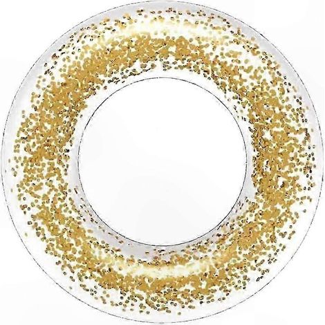 Bouée gonflable pailletée transparente, anneau de natation pour piscine, jouet d'été aquatique adulte et enfant, flotteur rond brillant (1/5)