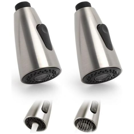 Set of 2 G1/2 kitchen tap aerators, kitchen mixer tap aerator with 2 spray patterns, pull-out spray kitchen tap aerator for pull-out mixer tap, easy-to-install kitchen tap aerator (1/5)