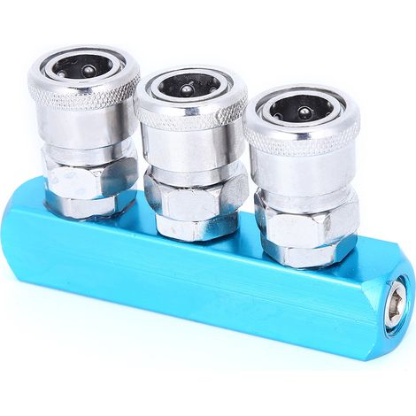 Raccord rapide pour compresseur d'air de type C, coupleur rapide, composants pneumatiques en alliage d'aluminium (1/5)