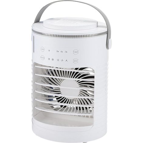 Ventilateur personnel – Ventilateur de bureau avec fonction brumisateur Ventilateur portable à air frais (3 vitesses) Réservoir d'eau amovible, ultra-silencieux (1/5)