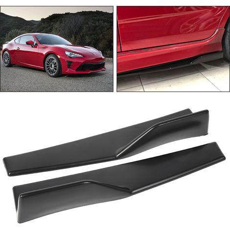 2-teiliger universeller Seitenspoiler für Autos, Seitenschwellerdiffusor aus Kohlefaser