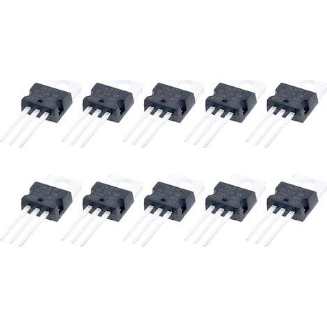 10 Voltage regulator, LM317 transistor, -40 to 85 °C, Damp-proof packaging, For electronic circuits (1/3)