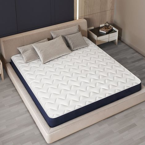 Matelas 160 x 200 en Waterfoam Hypoallergénique  Hauteur 12 cm  Rembourrage en ouate et revêtement en tissu 3D respirant, anti-acarien et antifongique  Fabriqué en Italie