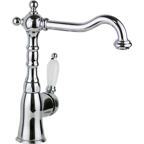 Miscelatore lavabo per piletta clic-clac in stile retrò Gattoni Orta 2742/27C0.OLD Cromo - Senza piletta di scarico (1/3)