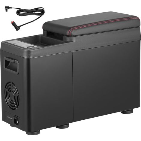 Réfrigérateur de voiture, réfrigérateur d'accoudoir 12 volts, congélateur portable 8 L à zone unique, plage de température réglable de -20 °C à 20 °C, compresseur 12/24 V CC et 100-240 V CA pour le ca (1/5)
