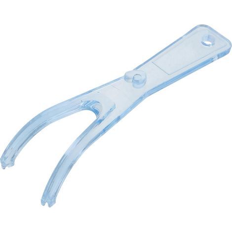Austauschbarer Zahnseidehalter mit integrierter Spule, für flache Zahnseide, Ersatzhalter (blau) – 11,00 x 3,00 x 1,30 cm – Blau (1/4)