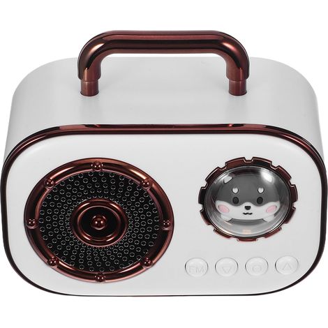 Mini Haut-Parleur Stéréo Enceinte Portable sans Fil 5.3, Abs, Blanc, Son Surround 360°, Autonomie Longue, Design Capsule Spatiale, Cuisine et Bureau (1/5)
