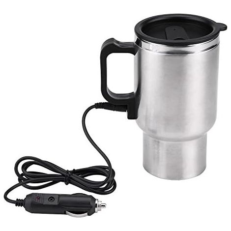 Tasse à Café de Voyage Électrique pour Voiture 12V 450ml en Acier Inoxydable (1/5)