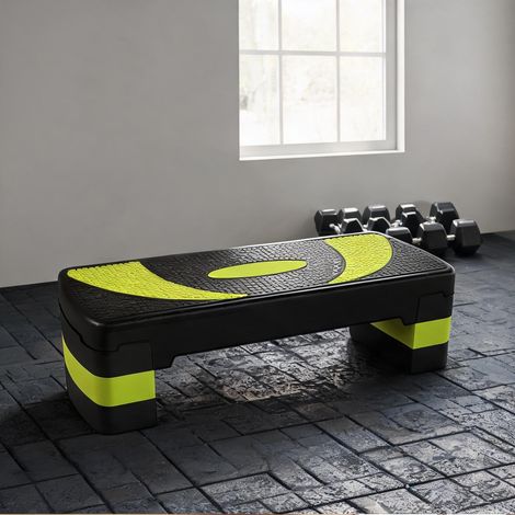 Stepper aérobic réglable en hauteur 80 x 31 cm capacité 150 kg (1/5)