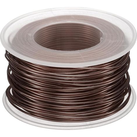 Fil Pour Bonsaï Anodisé Aluminium Rouleau Fil Pour Formation 1mm/18 Jauge 30m Longeur Fil Souple Pour Bonsaï Pour Jardin, Horticulture, Paysage, Plantation, Marron (1/5)
