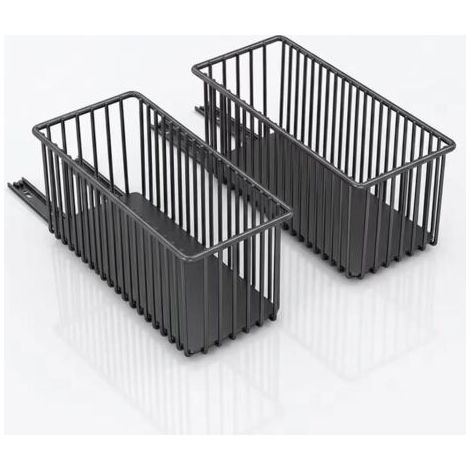 Lot de 2 tiroirs cuisine extensibles - Tiroirs télescopiques pour armoire et sous-plan Système rangement (1/5)