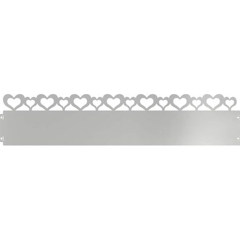 Lawn Edgings 20 pcs Silver 103 x 0.05 x 22 cm Galvanised Steel vidaXL