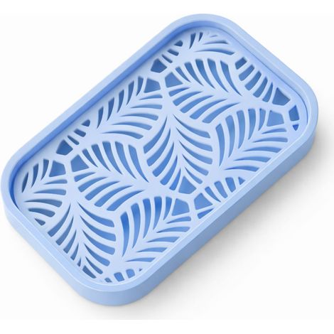 Dispenser di sapone con inserto removibile, colore blu. (1/3)