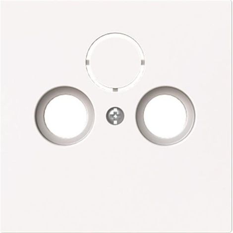 BJ 1743-44G PLAQUE CENTRALE POUR PRISE D'ANTENNE 2/3 PRISES BLANC BUSCH-JAEGER 2CKA001724A4432