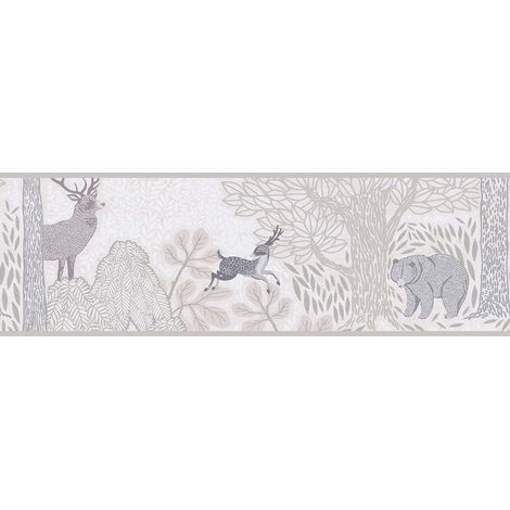 Frise Animaux Beige Lilly & Luis A.S. Création (1/4)