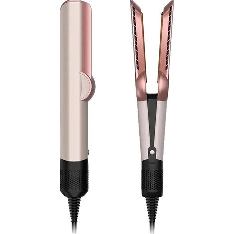 Lisseur et sèche-cheveux, température maximale de 200°C, technologie d'ions négatifs, EU rose