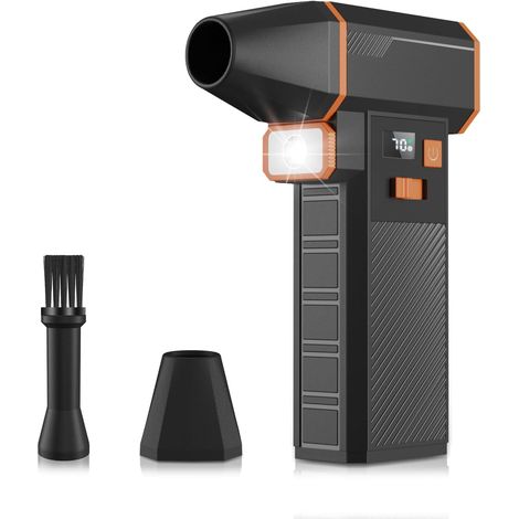 Souffleur Air Comprimé Professionnel 130 000 TR/Min, Portable Mini Soufflette sans Fil 8 000 mAh pour Nettoyage Voiture, Atelier, Clavier, Meubles - Dépoussiérage Puissant & Séchage Rapide (1/5)