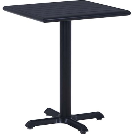 Mesa de jardín negra 60x60x75 cm vidaXL (1/5)