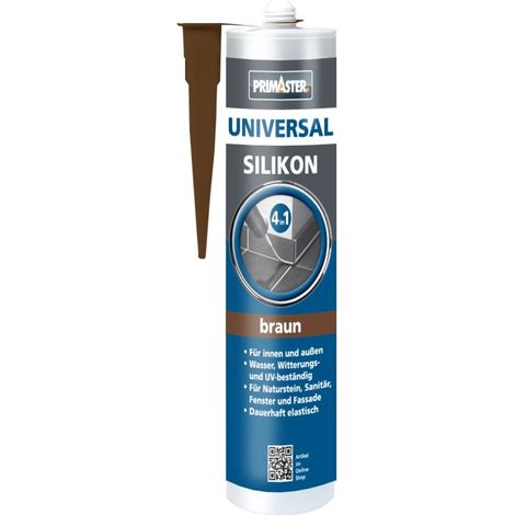 Primaster Universalsilikon 4 in 1 Braun 300ml Vergilbungsfrei Innen&Außen (1/2)