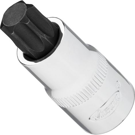 VIGOR Steckschlüsseleinsatz, 1/2 (12,5 mm) Vierkant hohl, Innen TORX Profil, SW T60 (1/4)