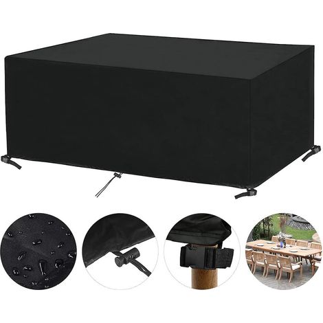 Housse de protection respirante et imperméable pour mobilier de jardin (200 x 160 x 70 cm) (1/5)