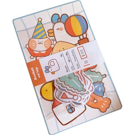 Lustige Aufkleber im Cartoon-Stil, sicher, niedlich, transparent, vielseitig verwendbar für Handy, Flasche, Buch, Katze (1/3)