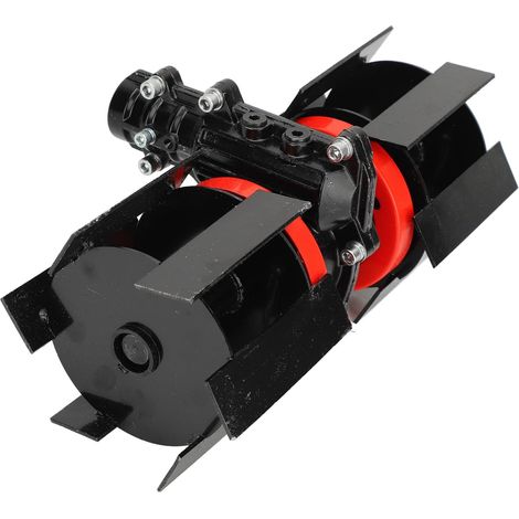 Roue de Désherbage, Mise à Niveau de L'ensemble D'accessoires de Désherbage Professionnel, Gain de Temps et D'énergie, Outil de Cultivateur Rotatif à 9 Dents, Motoculteur de (25mm)