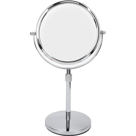 Miroir de Maquillage de Bureau Double Face Grossissement 3X Réglable (1/5)
