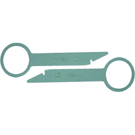 2 Cles Extraction Autoradio Caliber KEY12 compatible avec VW Audi Mercedes