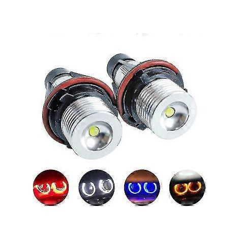 Stück LED-Angel-Eyes-Positionsleuchten für E39 E53 E60 E61 E63 E64 E65 E66 E87 525i 530i Xi 545i M5-Yvan OPZ (Blau)