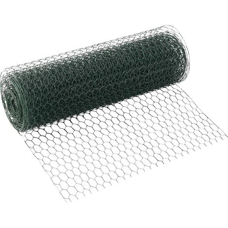 10m x 40cm Green Hexagonal Galvanised Wire Mesh Roll for Poultry Enclosure Garden Protection and DIY Projects (1/5)