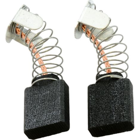 Bosch – Balais de charbon 6,35x14,28x16,5mm – Lot de 2 avec ressort et câble – Remplace les pièces d'origine 3.607.014.505 - GKS 85 S