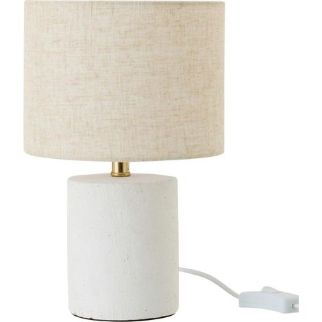 Lampe à Poser en Céramique "Felicia" 28cm Blanc (1/4)
