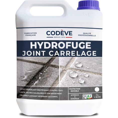 Hydrofuge Joint Carrelage - 5 L - Codeve Bois - Pour Joints De Carrelage Au Mur Ou Au Sol