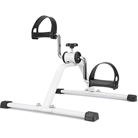 Trintion Mini Pedal Exerciser 48x41x30cm Adjustable Resistance Armchair Pedal Foldable Hand-Arm and Leg Exerciser for Home Fitness Gym Work Out