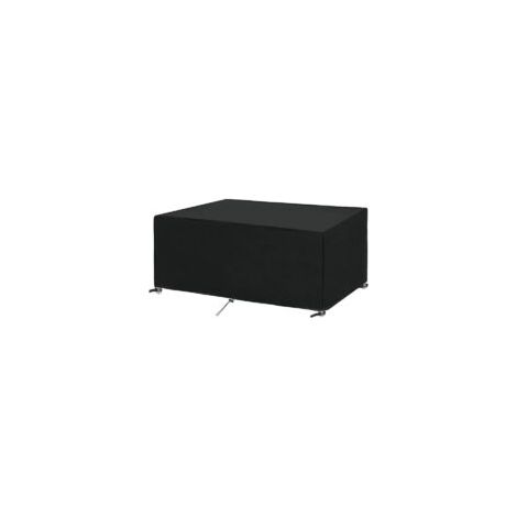 Rechteckige Gartentischabdeckung, wasserdichte Abdeckung 250 x 140 x 90 cm für Gartenmöbel, Schutzhülle für Gartenmöbel-Sets, Schutzhülle für Outdoor-Möbel, winddicht, UV-beständig, 250 x 140 x 90 cm