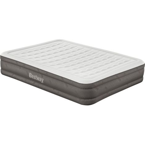 Bestway Matelas gonflable 2 personnes 203 x 152 x 36 cm avec pompe électrique intégrée coloris marron (1/5)