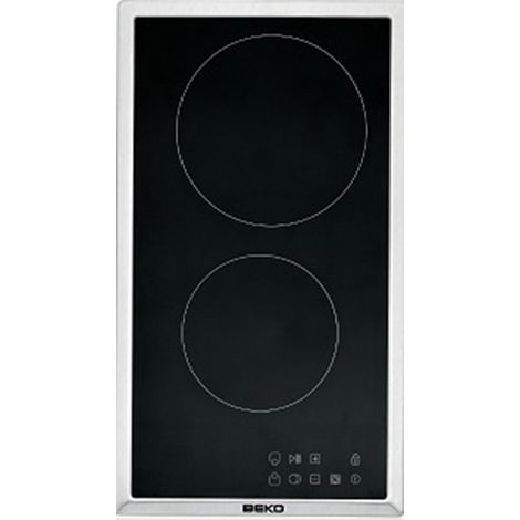 Beko HDMC 32400 TX - Encimera Modular Vitroceramica 2 Zonas De Coccion Ancho 30 Cm