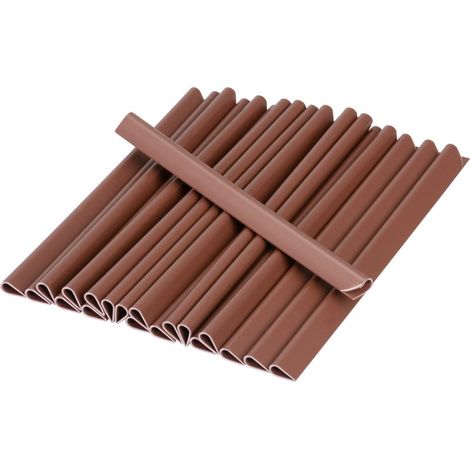 Klips Strend Pro EUROSTANDARD, zur Befestigung von Sichtschutzstreifen 19 cm, Mahagonibraun, RAL8016, 20 Stk., Ersatz