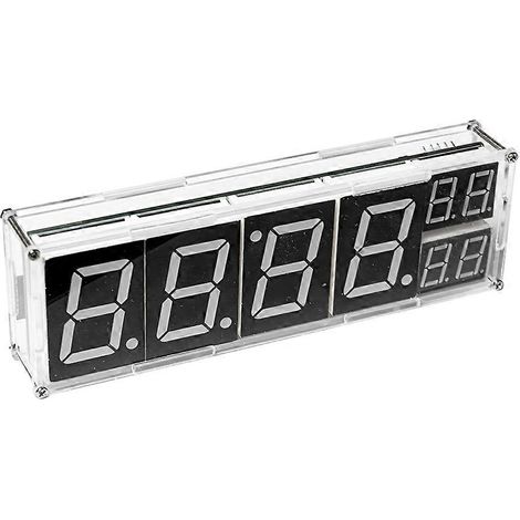 Kit de bricolage : module horloge réseau électronique ESP8266 WiFi, kit d'entraînement à l'affichage numérique 8 chiffres de l'heure et de la température (1/5)