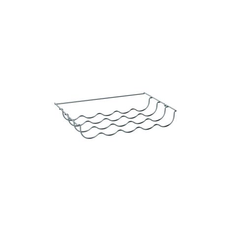 Etagere chromee porte bouteilles (45,8 x 29,1 x 6,9 cm) pour refrigerateur Bosch, Siemens, Neff, Balay - 11010062