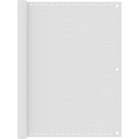 Toldo para balcón HDPE blanco 120x600 cm vidaXL